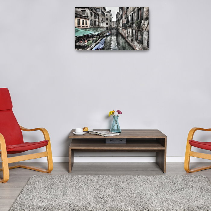 Hanah Home Shp-645-Oo-1 Mesa de Centro Oslo y Nogal 110x42x65 cm